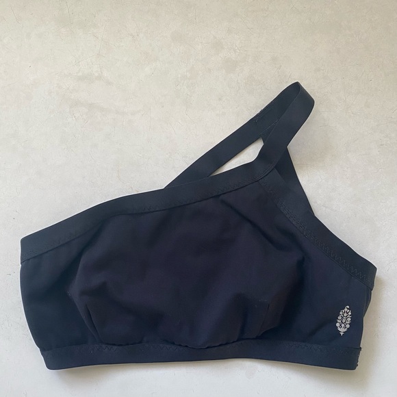 Free People Movement Black Shadow Boxer Bra Size Small - Picture 3 of 5